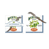 Vintage Olive Italy & California Cocktail Napkins (Pack of 20) & Mini Laguiole Cheese Knife Gift Set